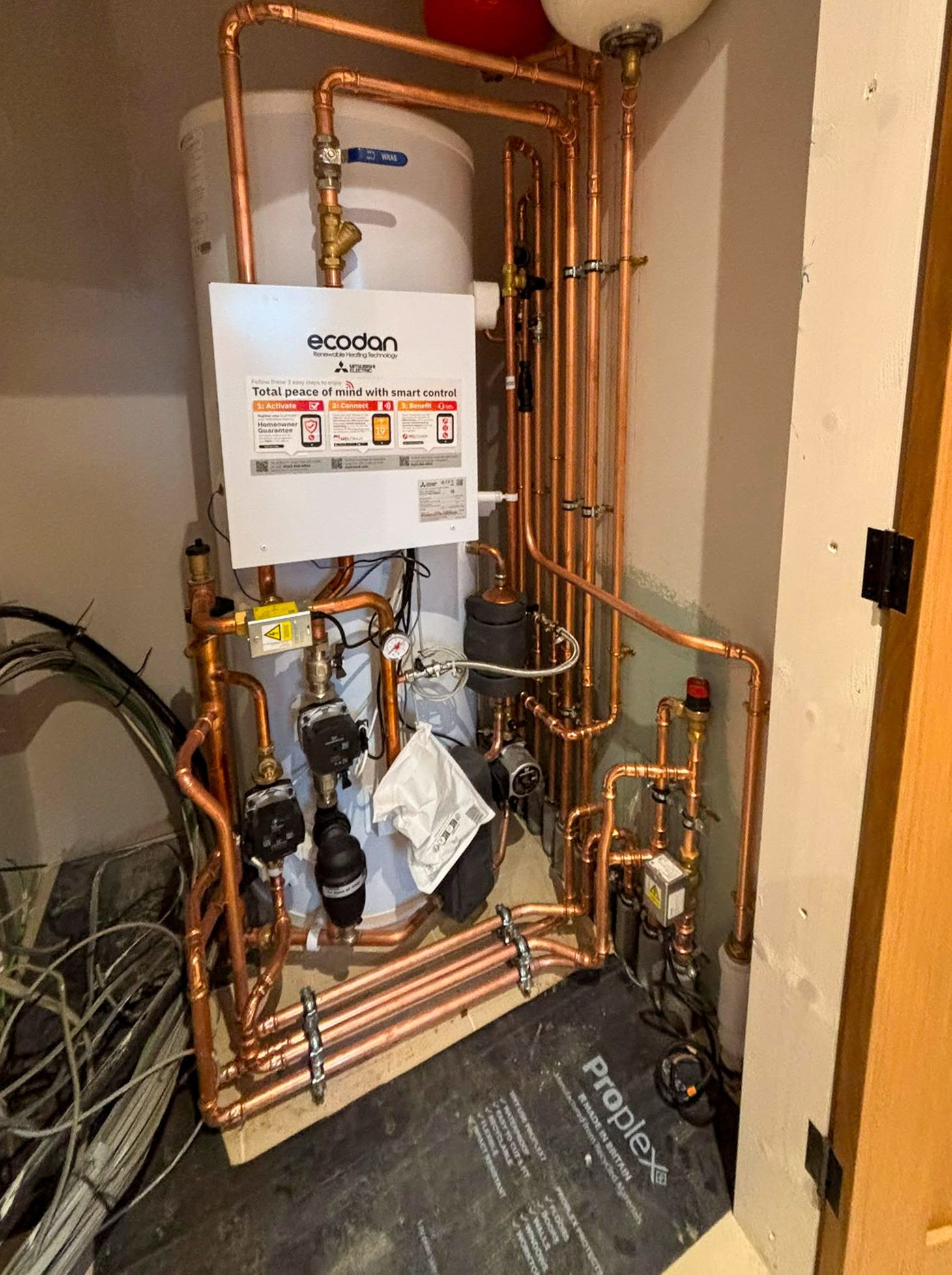 Heat pump / cylinder install