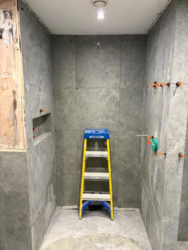 Tiling the shower