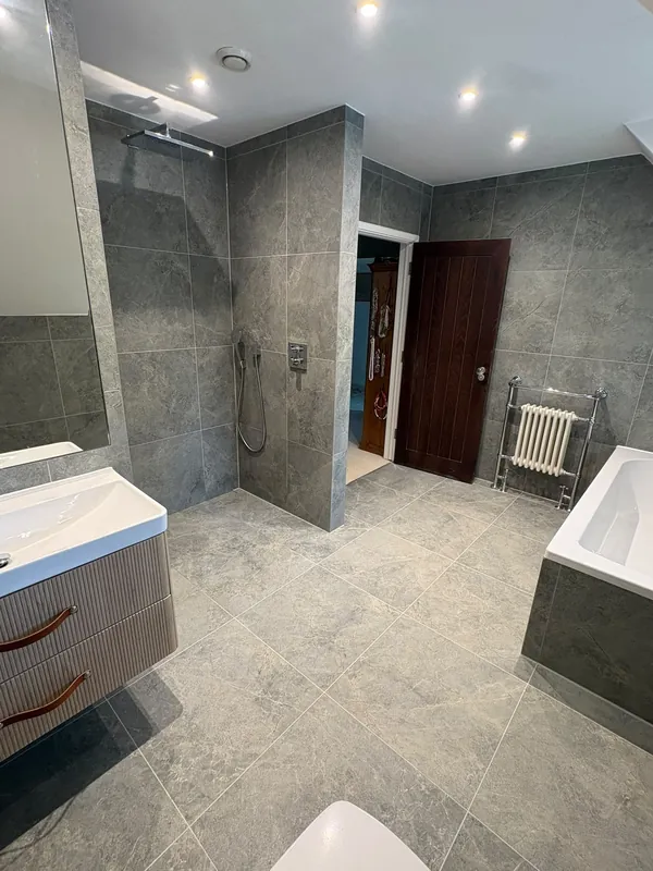 Finished loft bathroom